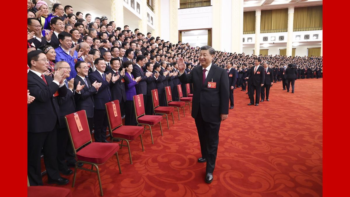 習(xí)近平等領(lǐng)導(dǎo)同志親切會見出席黨的二十大代表、特邀代表和列席人員